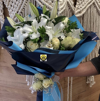 Mevsim buketi d mavi ii kazabilanka ve gl 