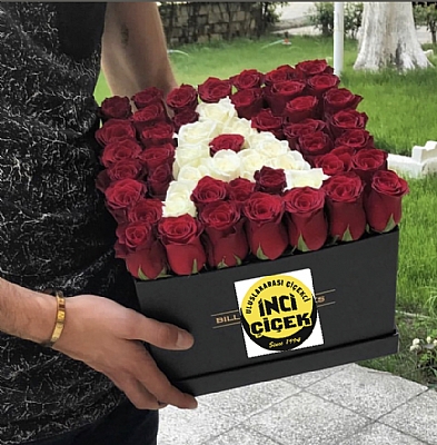 Siyah kadife kutu ve bas har