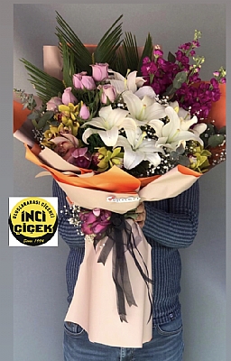 Lilyum ve ebboy buketimiz